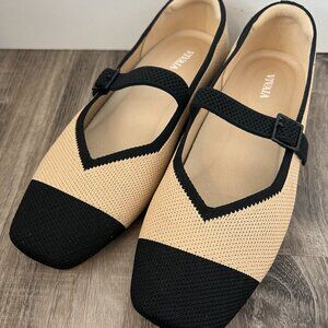 VIVAIA Square-Toe Mary-Jane Flats